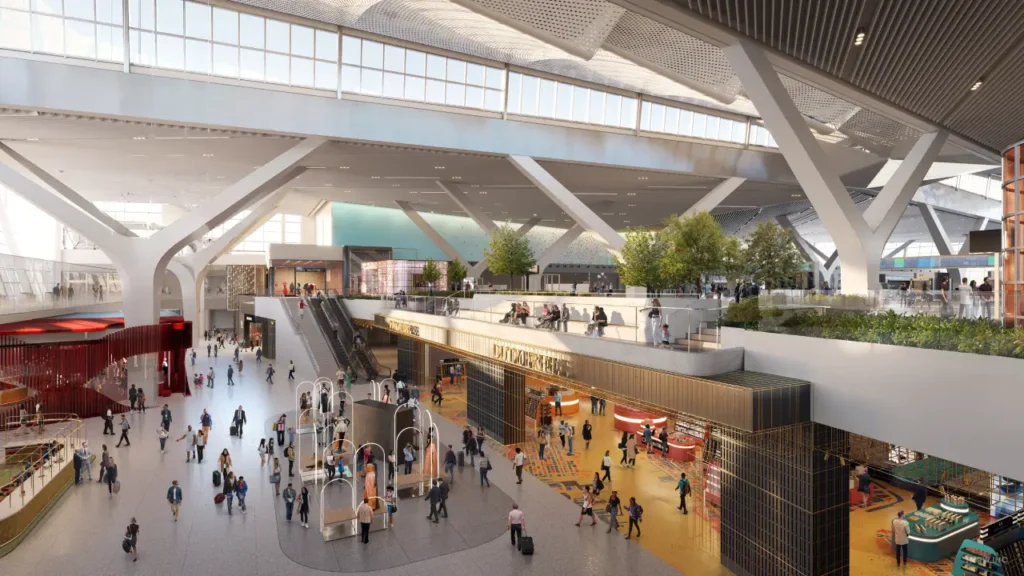 Levels and Gates at JFK Airport Terminal 1
