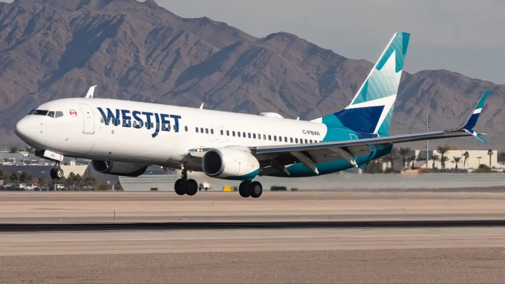 Arrivals of WestJet Airlines Flights at JFK Airport Terminal 