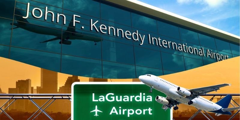 How far is JFK Airport to Laguardia