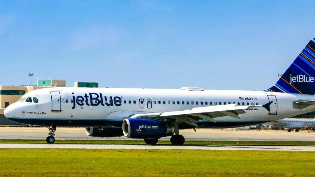 JetBlue Airlines Arrival at John F. Kennedy Airport Terminal