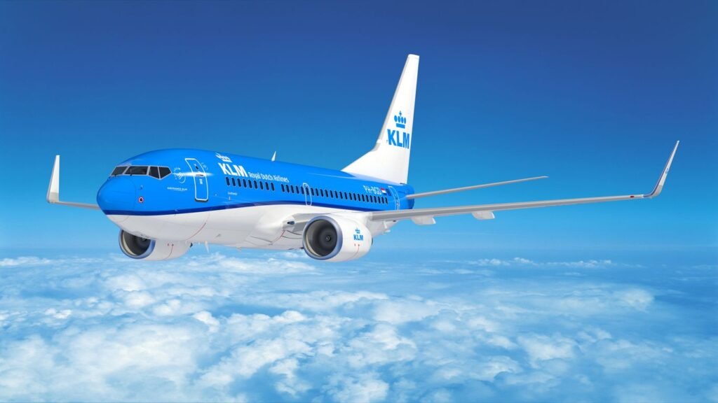 KLM Airlines flight Arrivals at JFK International Airport 